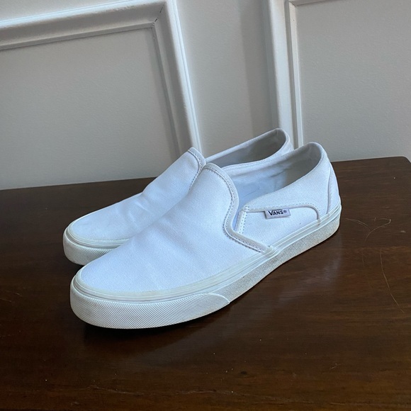 Vans Shoes - White Vans Slip-On